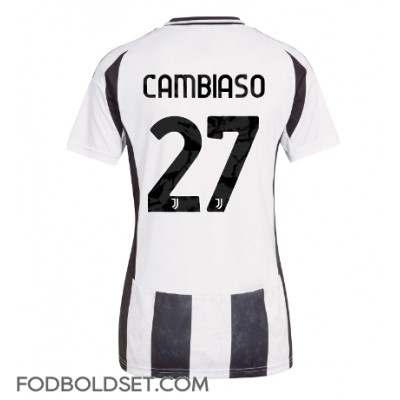 Juventus Andrea Cambiaso #27 Hjemmebanetrøje Dame 2024-25 Kortærmet Juventus Andrea Cambiaso #27 Hjemmebanetrøje Dame 2024-25 Kortærmet